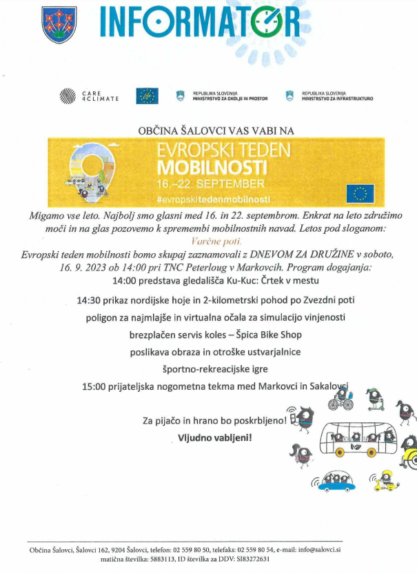 evropski teden mobilnosti informator